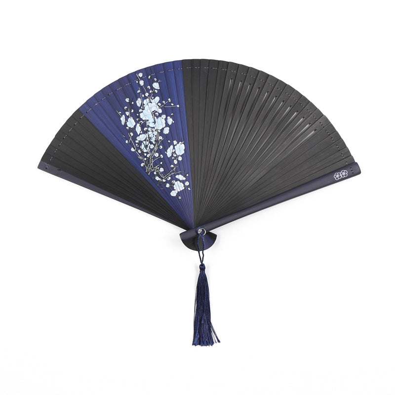 Openwork Bamboo Folding Fan