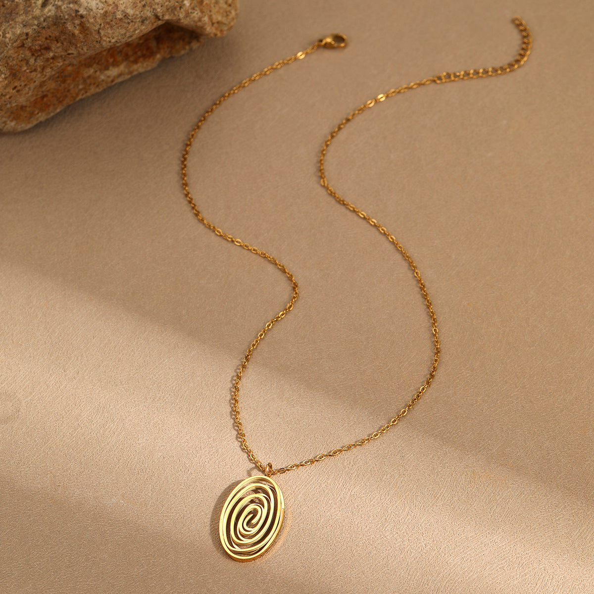 Spiral Pendant Necklace