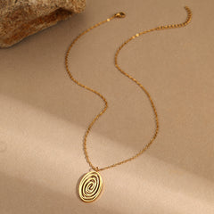 Spiral Pendant Necklace
