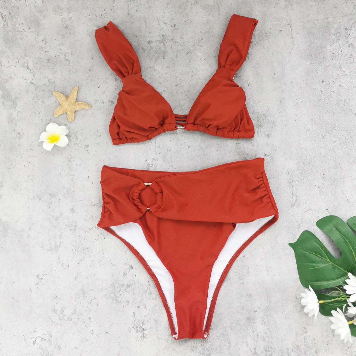 Sexy Solid Color Swimsuit Set(s)