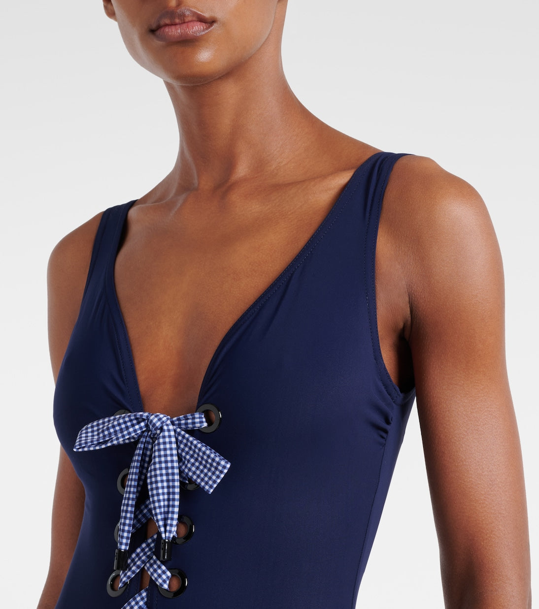 V Neck Color Block Swimsuit Set(s)