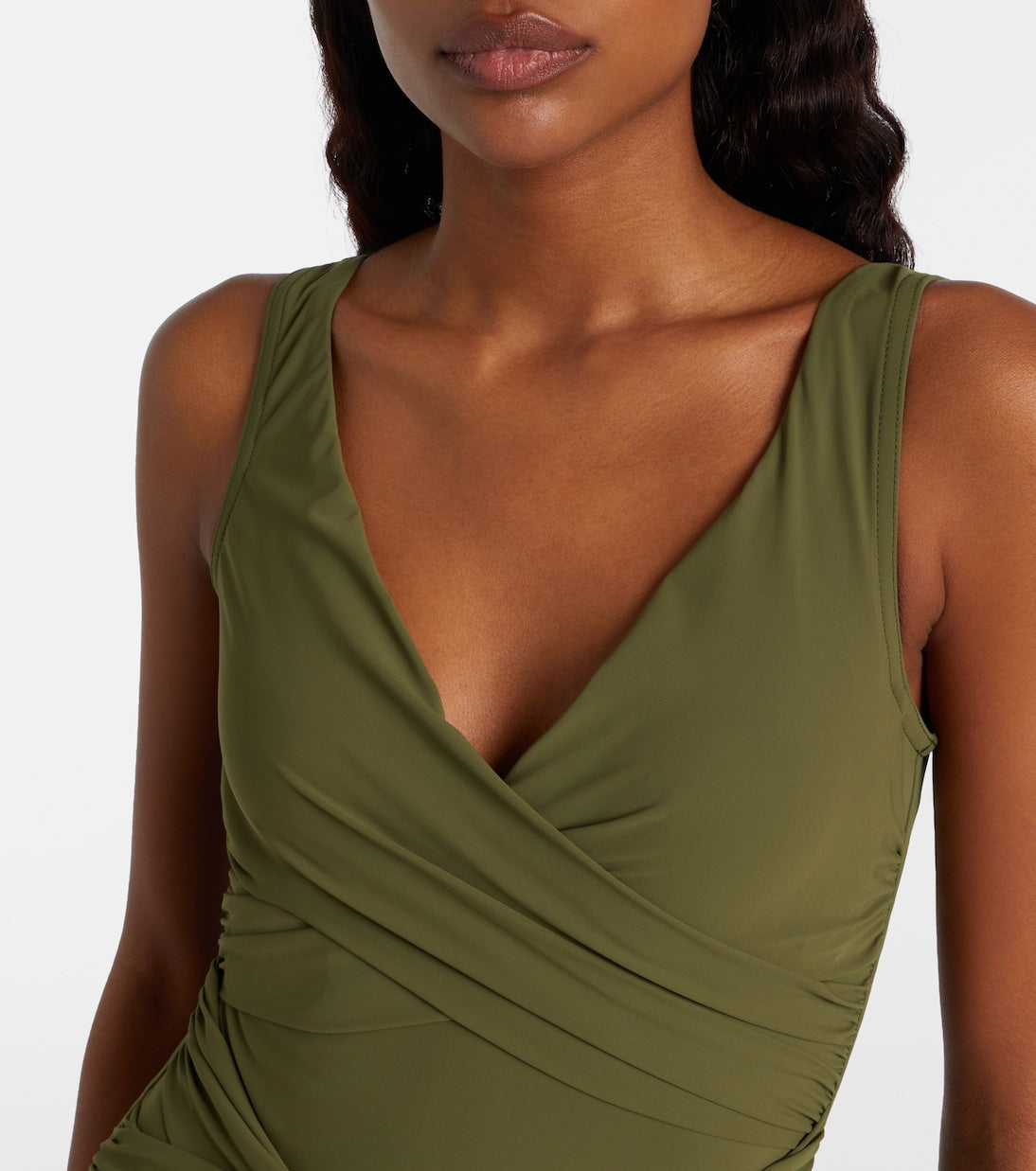 V Neck Green Swimsuit Set(s)