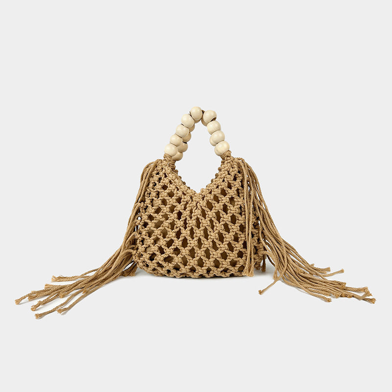 Woven Openwork Mesh Bag