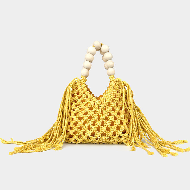 Woven Openwork Mesh Bag