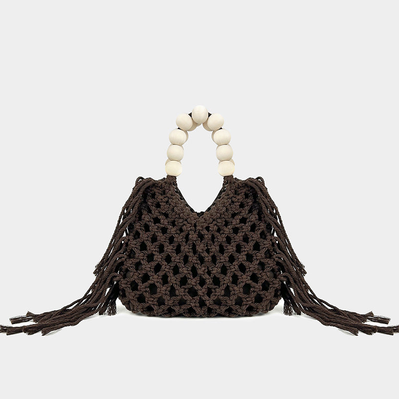 Woven Openwork Mesh Bag