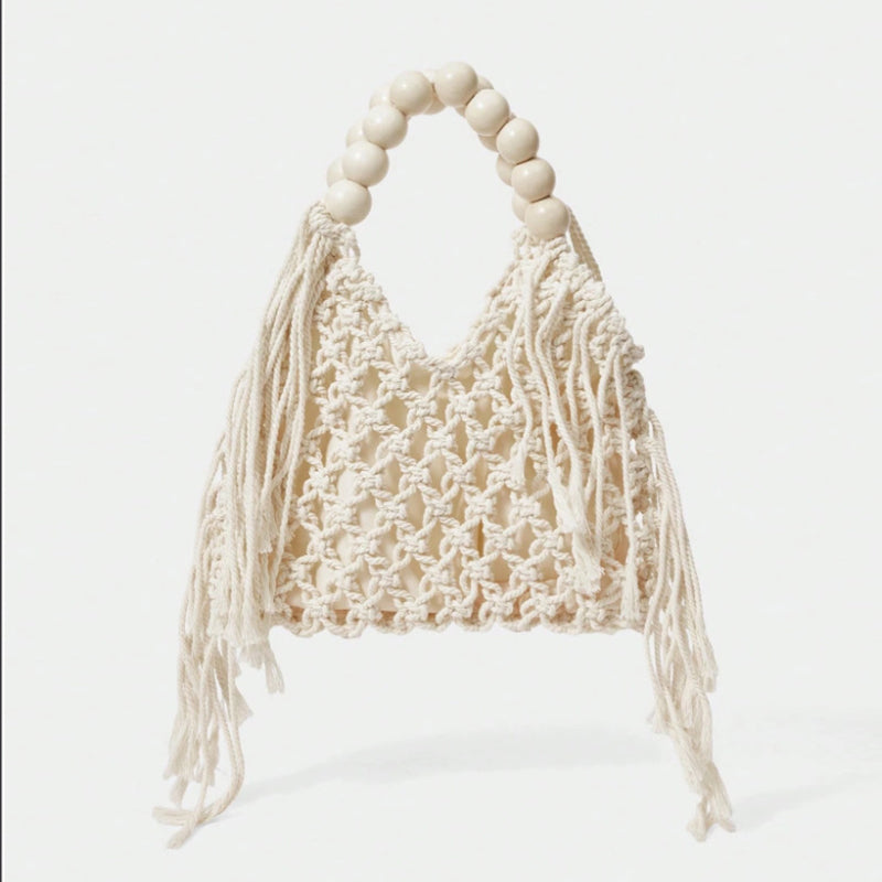 Woven Openwork Mesh Bag