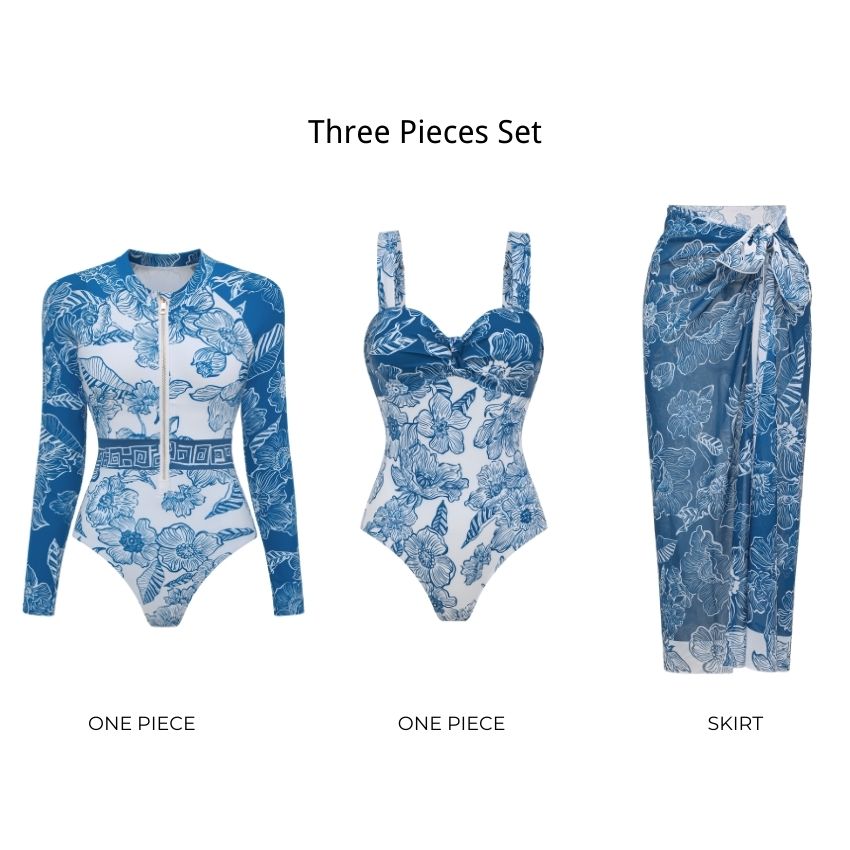 Bandeau Color Block Swimsuit Set(s)