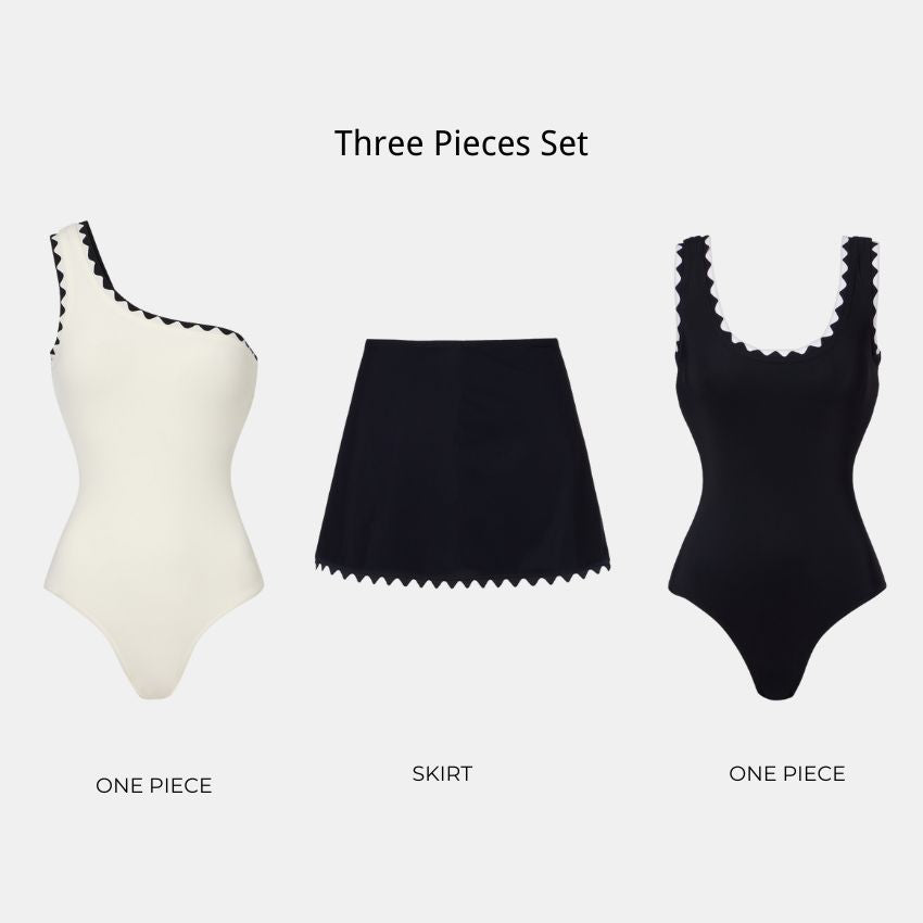 One Shoulder Lace Swimsuit Set(s)