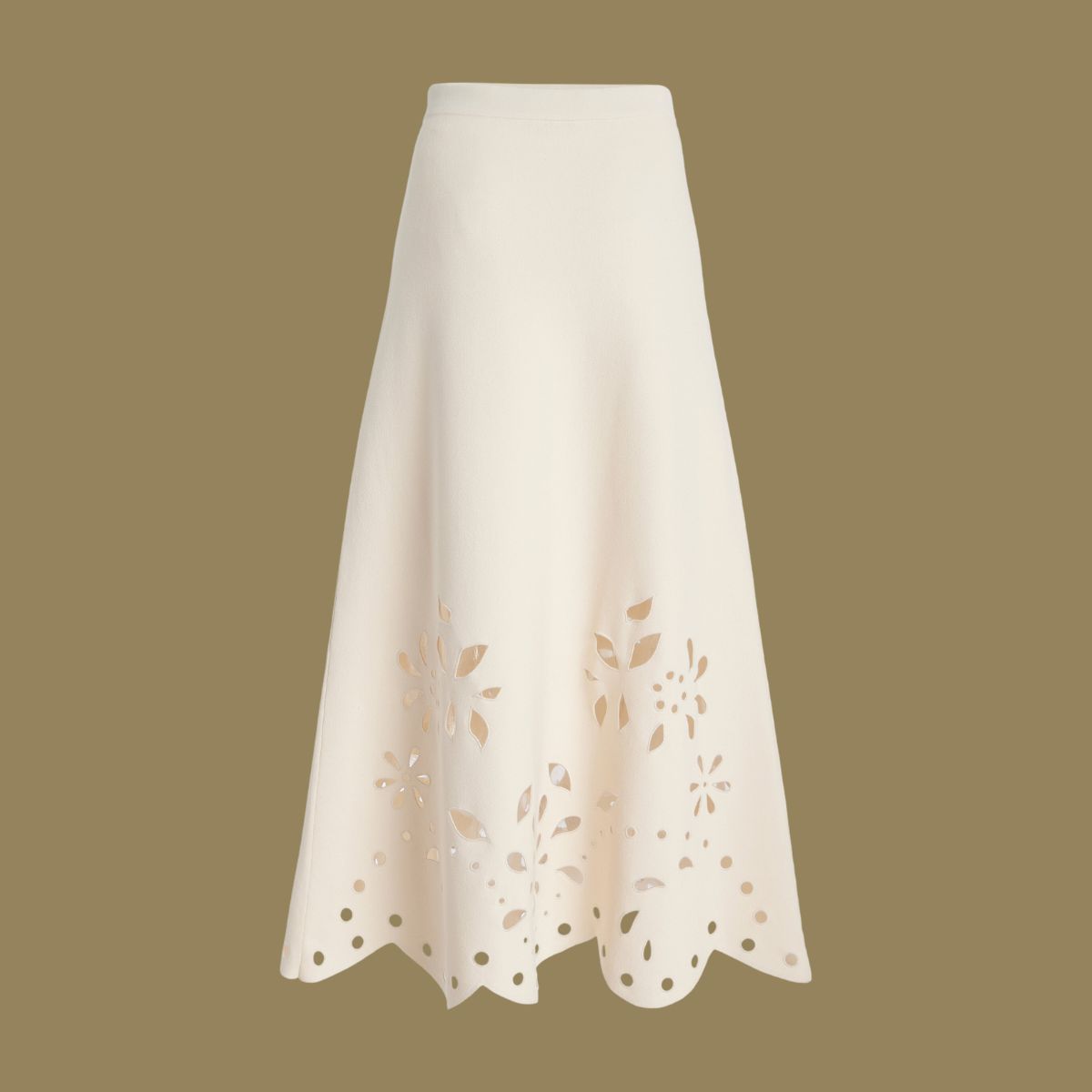 Plus Size Laser Cutting One Piece Swimsuit and Skirt