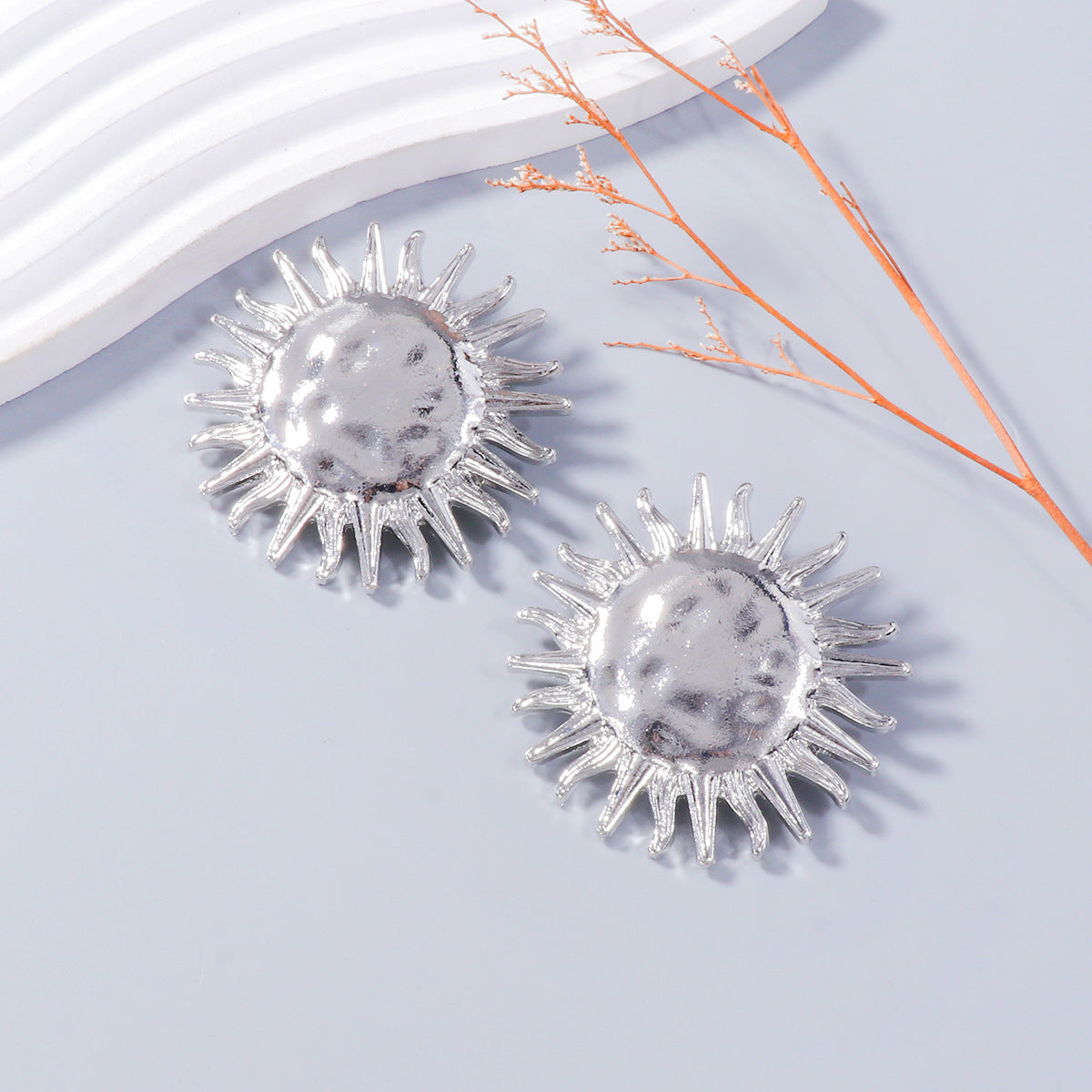 Simple Braided Rope Sunflower Necklace