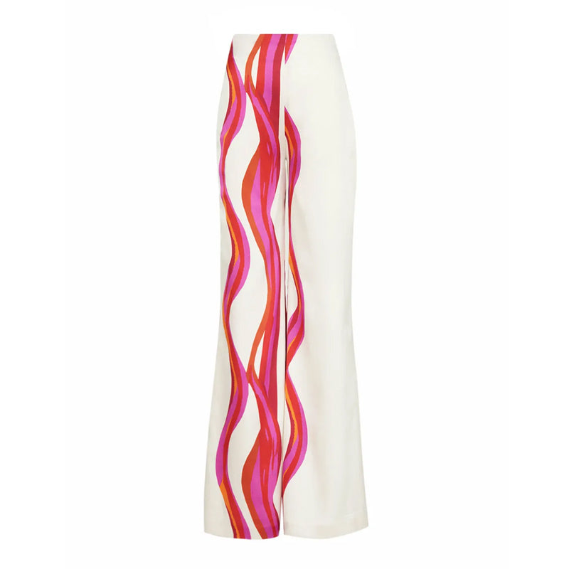 One Shoulder Printed Bikini Swimsuit and Pants Flaxmaker