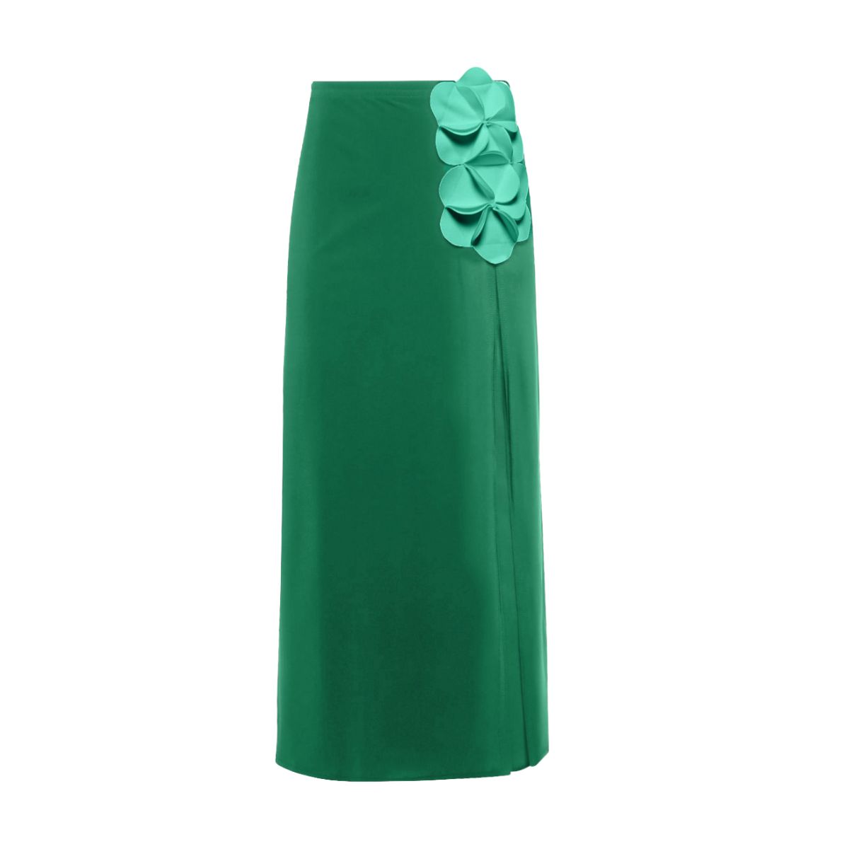 Bandeau 3D Flower One Piece Swimsuit and Skirt