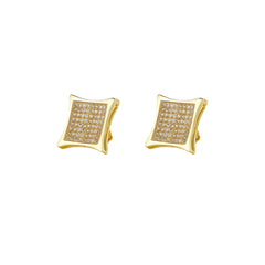 Square Zircon Stud Earrings