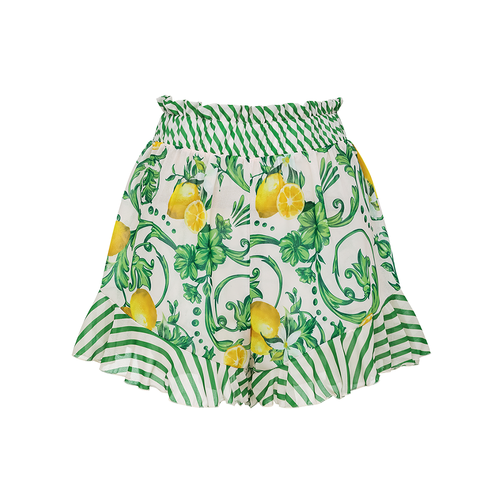 Plus Size Lemon One Piece Swimsuit and Skirt or Shorts