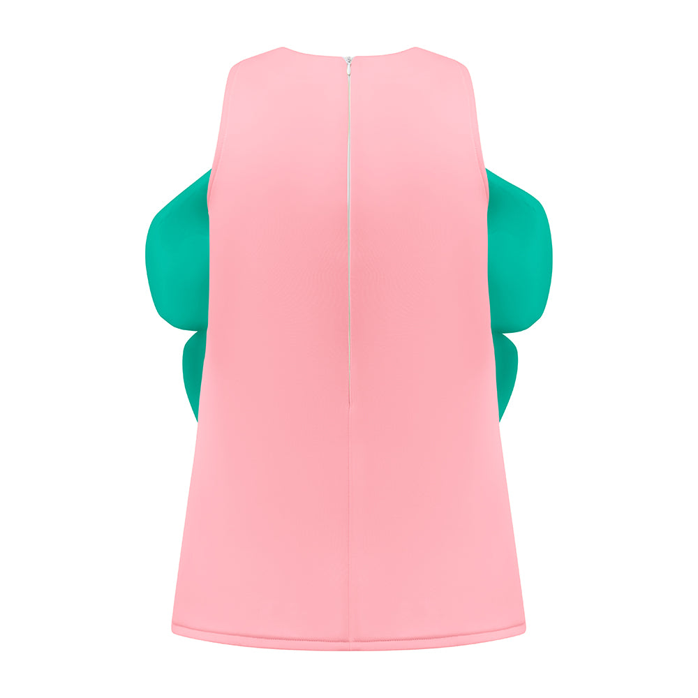 Mom&Me 3D Colorful Floral Sleeveless Dress