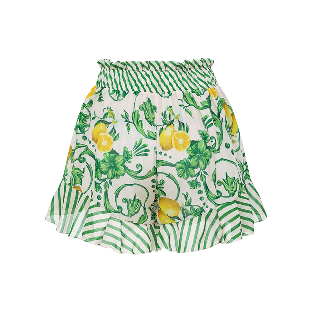 Lemon One Piece Swimsuit and Skirt or Shorts