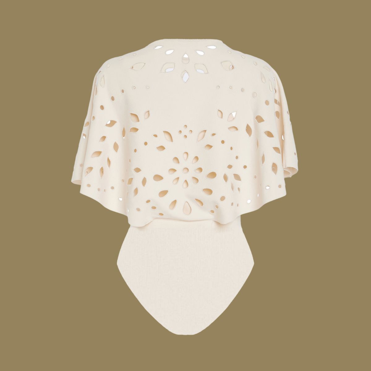 Plus Size Laser Cutting One Piece Swimsuit and Skirt