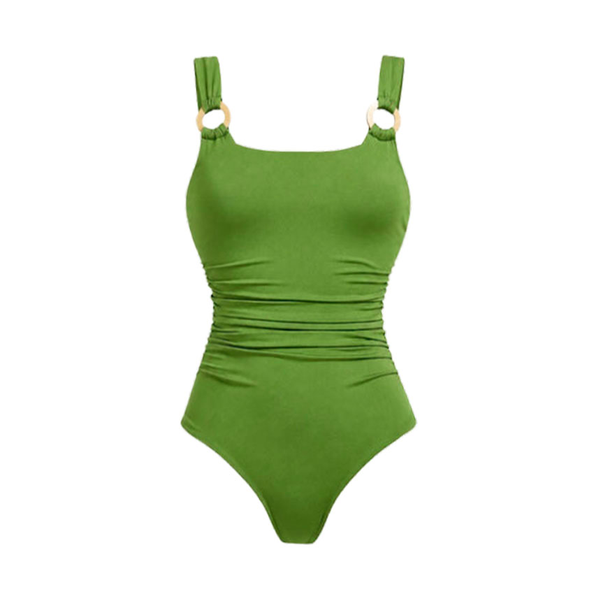 Sling Solid Color Swimsuit Set(s)