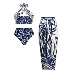 Halter Printed Swimsuit Set(s)