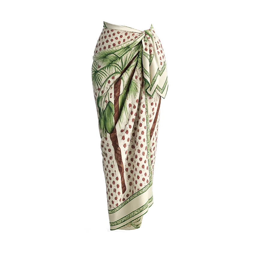Bandeau Palm Print Swimsuit Set(s)